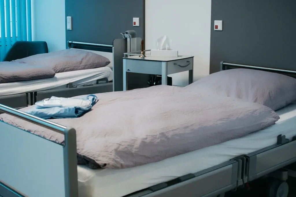 Patientenzimmer der Klinik