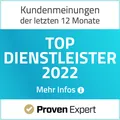 ProvenExpert Top Dienstleister 2022 der Klinik am Seestern
