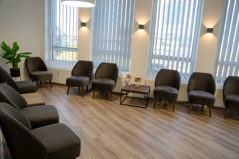 Waiting area at Klinik am Seestern